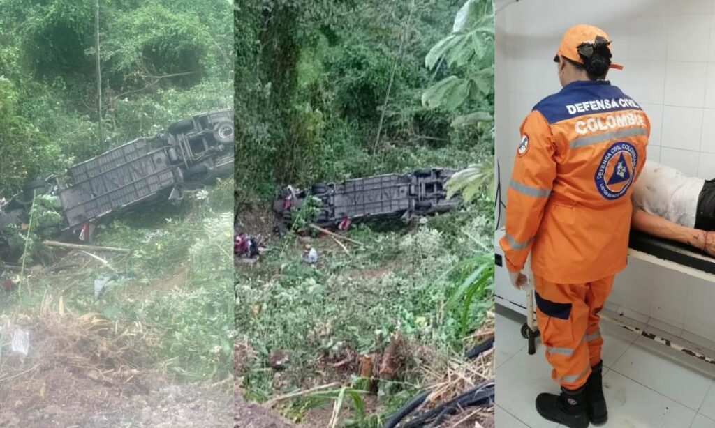 Nueve personas mueren en accidente de autobús en Colombia