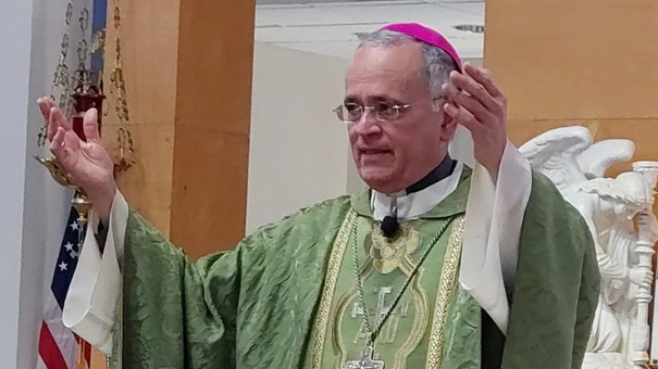 Monsignor Silvio José Báez, auxiliary bishop of Managua in exile.