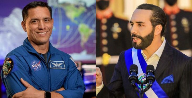 Astronauta hijo de salvadoreños habla desde el espacio con Bukele