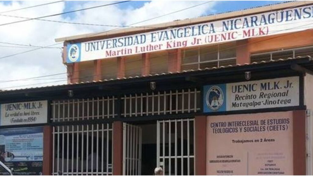 Dictadura despoja de su personalidad jurídica a la Universidad Evangélica Nicaragüense, Martín Luther King Jr. (UENIC) 