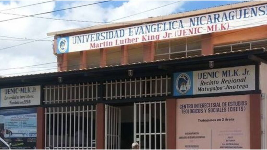Dictadura despoja de su personalidad jur&iacute;dica a la Universidad Evang&eacute;lica Nicarag&uuml;ense, Mart&iacute;n Luther King Jr. (UENIC) 