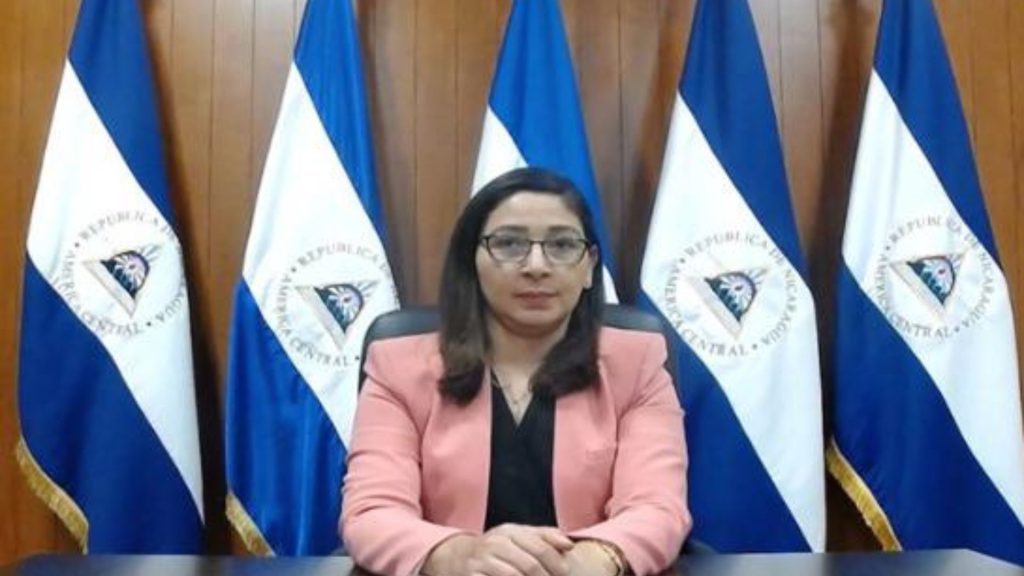 Wendy Carolina Morales Urbina, procuradora general de Nicaragua, una de los 13 funcionarios de Ortega sancionados 