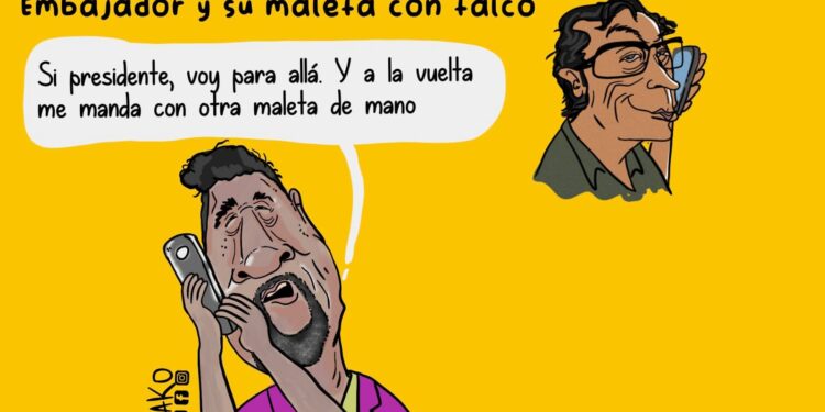La Caricatura: Talco colombiano