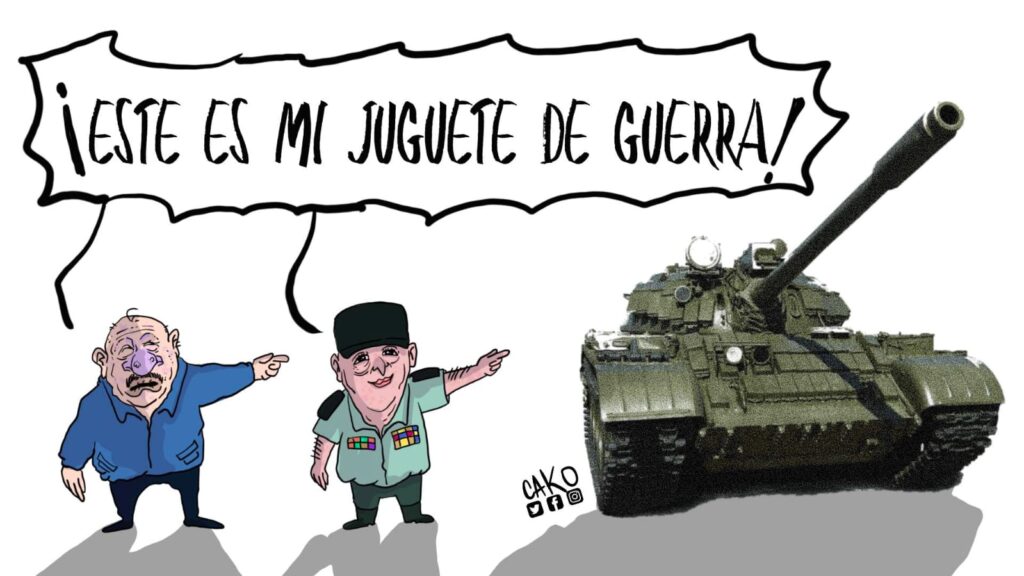 La Caricatura: Juguete de guerra