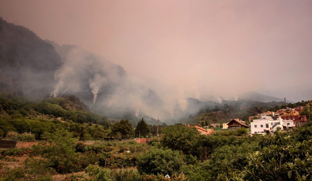 Unos 26.000 evacuados por incendios en isla española de Tenerife