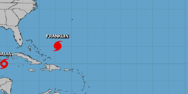 Tormenta tropical Idalia se forma en el Caribe cerca de México