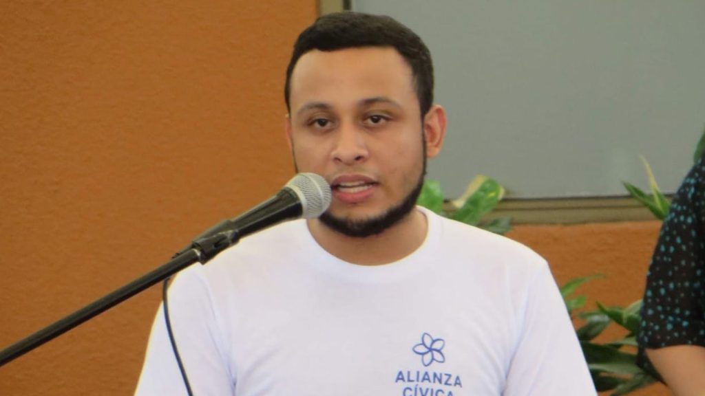 Jasson Salazar, preso político de la dictadura Ortega-Murillo.