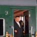 This handout photograph taken and released by Ministry of Natural Resources and Environment of Russia on September 12, 2023, shows North Korea's leader Kim Jong Un getting out of the train carriage upon his arrival at Khasan train station, Primorky region, at the start of his official visit to Russia. - North Korean leader Kim Jong Un arrived in Russia on September 12, 2023 ahead of a meeting with President Vladimir Putin that the United States has warned could see an arms deal to support Moscow's assault on Ukraine. (Photo by Handout / RUSSIAN ENVIRONMENT MINISTRY / AFP) / RESTRICTED TO EDITORIAL USE - MANDATORY CREDIT "AFP PHOTO /HO/ RUSSIAN ENVIRONMENT MINISTRY" - NO MARKETING NO ADVERTISING CAMPAIGNS - DISTRIBUTED AS A SERVICE TO CLIENTS - RESTRICTED TO EDITORIAL USE - MANDATORY CREDIT "AFP PHOTO /HO/ RUSSIAN ENVIRONMENT MINISTRY" - NO MARKETING NO ADVERTISING CAMPAIGNS - DISTRIBUTED AS A SERVICE TO CLIENTS /