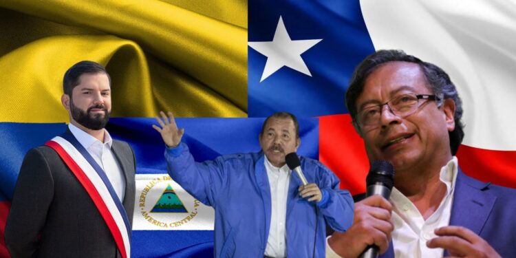 Daniel Ortega llama «traidor»  a Petro y «pinochetito» a Boric
