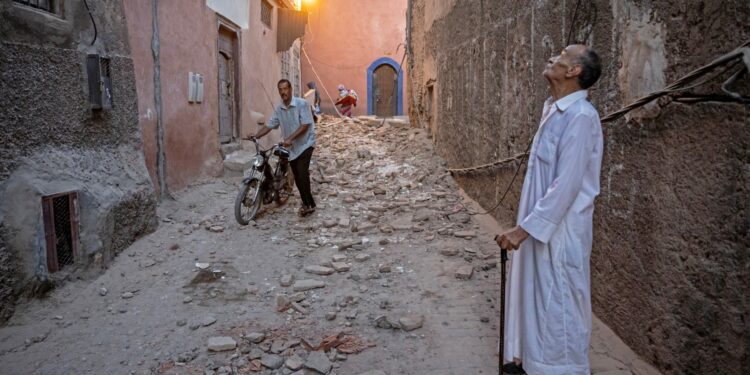 Terremoto en Marruecos deja al menos 632 muertos. Foto: AFP