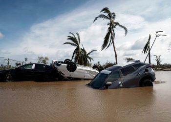 Se eleva a 39 el balance de muertos por huracán Otis en puerto mexicano de Acapulco. Foto: AFP