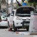 Un soldado israelí hace guardia junto a una camioneta montada con una ametralladora en la ciudad sureña de Sderot el 7 de octubre de 2023, después de que el grupo militante palestino Hamas lanzara un ataque sorpresa a gran escala contra Israel. Foto: Artículo 66 /AFP