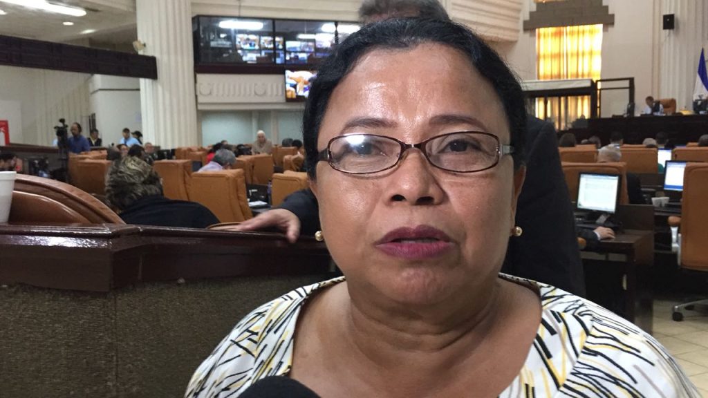 Nancy Henrquez, presidenta de Yatama y diputada suplente, secuestrada por la dictadura.