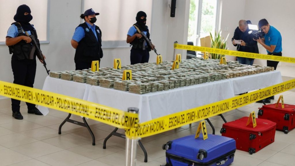 Policía de Ortega «descubre» más de dos millones de dólares «producto del narcotráfico y el crimen organizado», Foto: Artículo 66 / El 19 Digital 