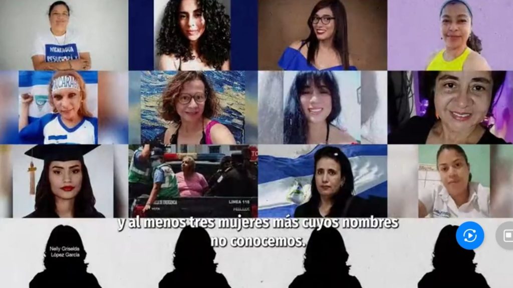 Exreas políticas desterradas demandan la libertad de 16 mujeres secuestradas por la dictadura de Nicaragua