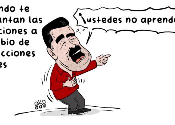 La Caricatura: El dictador gozando