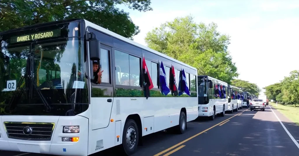 Llega a Nicaragua otra flota de 250 buses chinos
