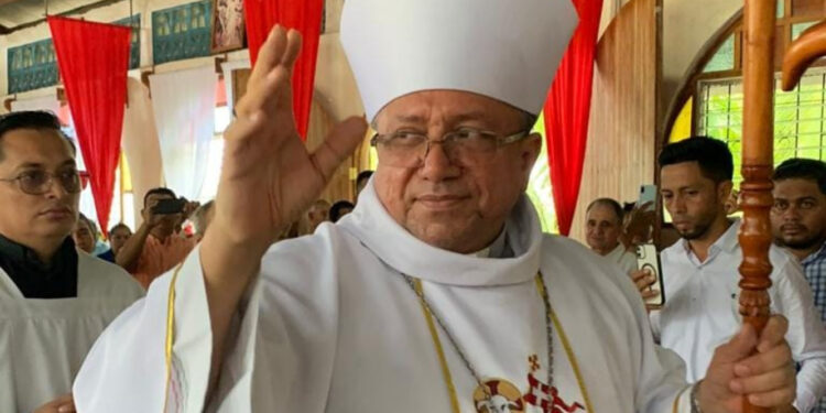 Monseñor Isidoro del Carmen Mora, actualmente encarcelado por orar por la seguridad de monseñor Rolando Álvarez. Foto: Despacho 505