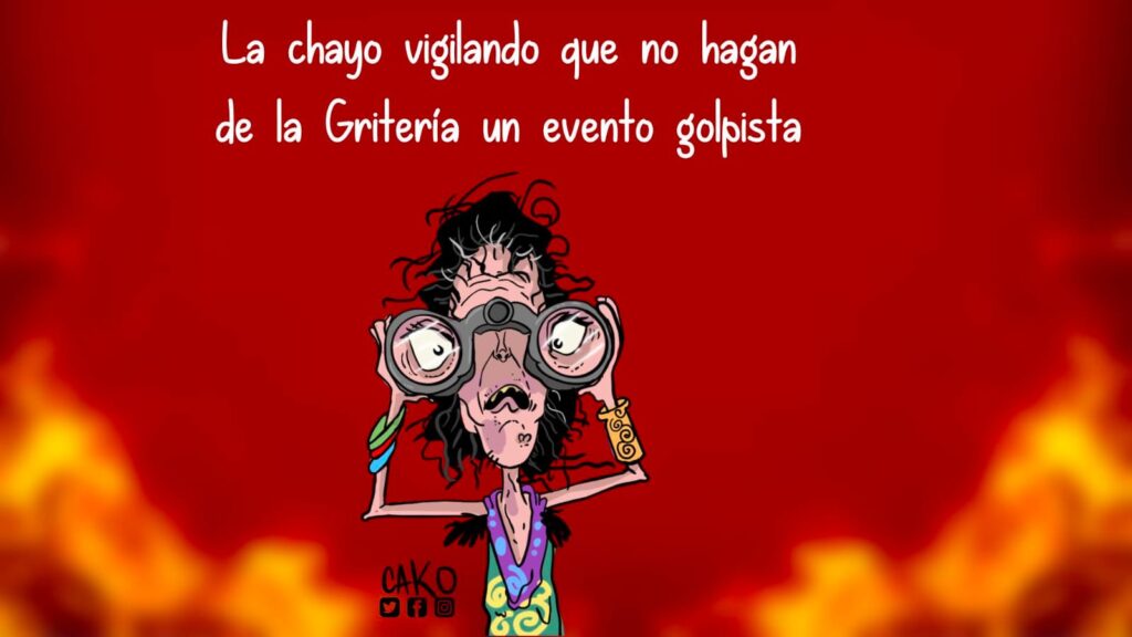 La Caricatura: La neurótica vigilando