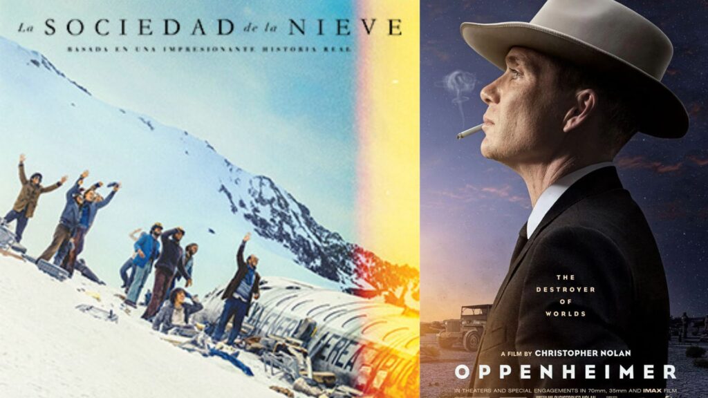 "Oppenheimer" y "La Sociedad de la nieve" entre las más nominadas en los premios Óscar 2024