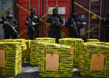Sube a 605 kilos la cocaína decomisada en Guatemala procedente de Costa Rica. Foto: AFP