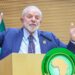 This handout picture released by the Brazilian Presidency shows Brazil's President Luiz Inacio Lula da Silva speaking during the opening ceremony of the 37th Ordinary Session of the Assembly of the African Union (AU) at the AU headquarters in Addis Ababa on February 17, 2024. (Photo by Ricardo STUCKERT / Brazilian Presidency / AFP) / RESTRICTED TO EDITORIAL USE - MANDATORY CREDIT "AFP PHOTO / BRAZILIAN PRESIDENCY / RICARDO STUCKERT" - NO MARKETING - NO ADVERTISING CAMPAIGNS - DISTRIBUTED AS A SERVICE TO CLIENTS - RESTRICTED TO EDITORIAL USE - MANDATORY CREDIT "AFP PHOTO / BRAZILIAN PRESIDENCY / RICARDO STUCKERT" - NO MARKETING - NO ADVERTISING CAMPAIGNS - DISTRIBUTED AS A SERVICE TO CLIENTS /