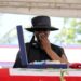 Martine Moïse llora durante el funeral de su esposo, el asesinado presidente haitiano Jovenel Moïse, el 23 de julio de 2021, en Cap-Haitien, Haití, la principal ciudad de su región norte natal. - La justicia haitiana ha acusado a unas 50 personas, entre ellas la ex primera dama Martine Moïse, así como un ex primer ministro y un ex jefe de policía, por su presunta participación en el asesinato del presidente Jovenel Moïse en 2021, informaron medios locales. (Foto de Valerie BAERISWYL / AFP)