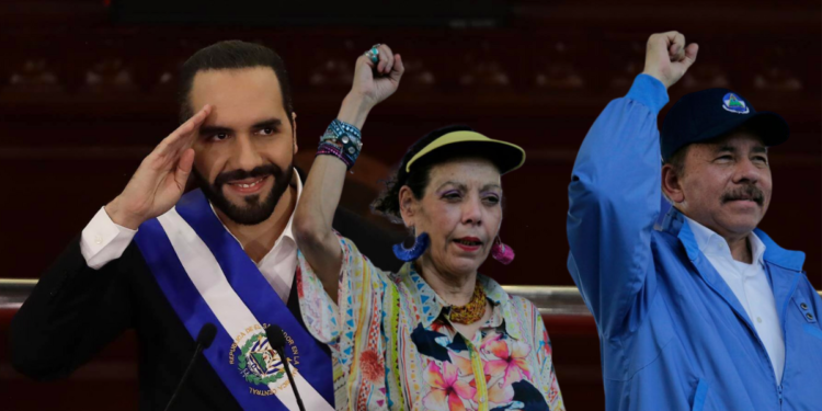 Daniel Ortega y Rosario Murillo felicitan al «hermano» Bukele por su reelección en El Salvador
