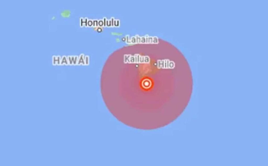 Fuerte terremoto sacude de Haiwái