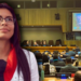 Jessica Padilla Leiva, ministra de la Mujer, fue la encargada de transmitir el mensaje del régimen orteguista ante la ONU. Foto: Artículo 66.