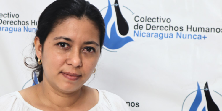 Wendy Flores Acevedo, coordinadora del Colectivo Nicaragua Nunca Más. Foto: Redes Sociales.