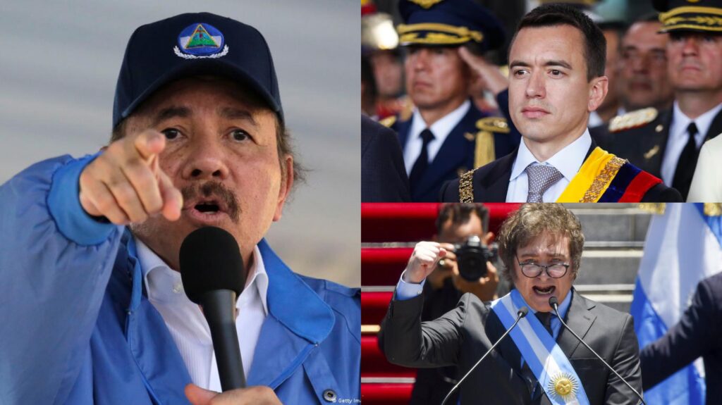 Ortega tilda de «nazis fascistas» a presidentes de Ecuador y Argentina