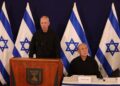 El ministro de Defensa israelí Yoav Gallant y el primer ministro Benjamin Netanyahu. Foto: AFP