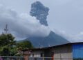 El volcán Concepción, en la Isla de Ometepe, registró una actividad agitada este jueves.