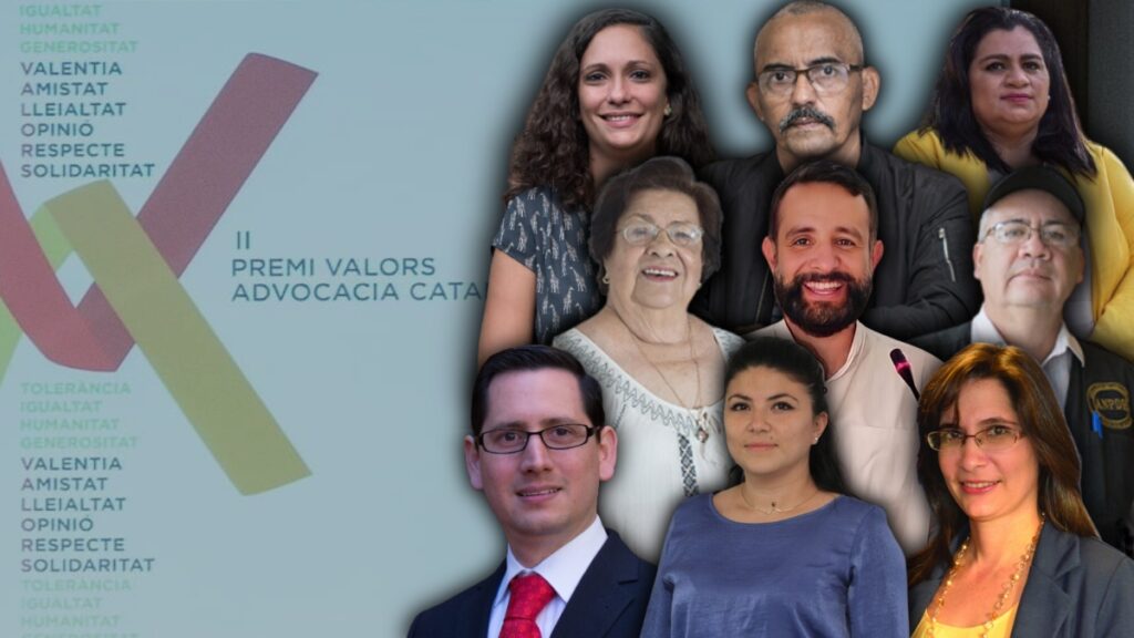 Nicaragüenses defensores de Derechos Humanos serán galardonados con el «Premio Valors 2024»