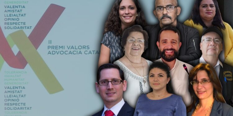 Nicaragüenses defensores de Derechos Humanos serán galardonados con el «Premio Valors 2024». Foto: Artículo 66.