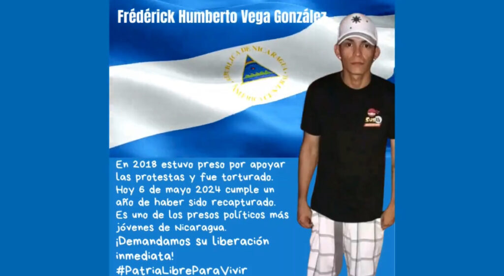 Frederick Vega cumple un año en prisión, es su segundo encierro