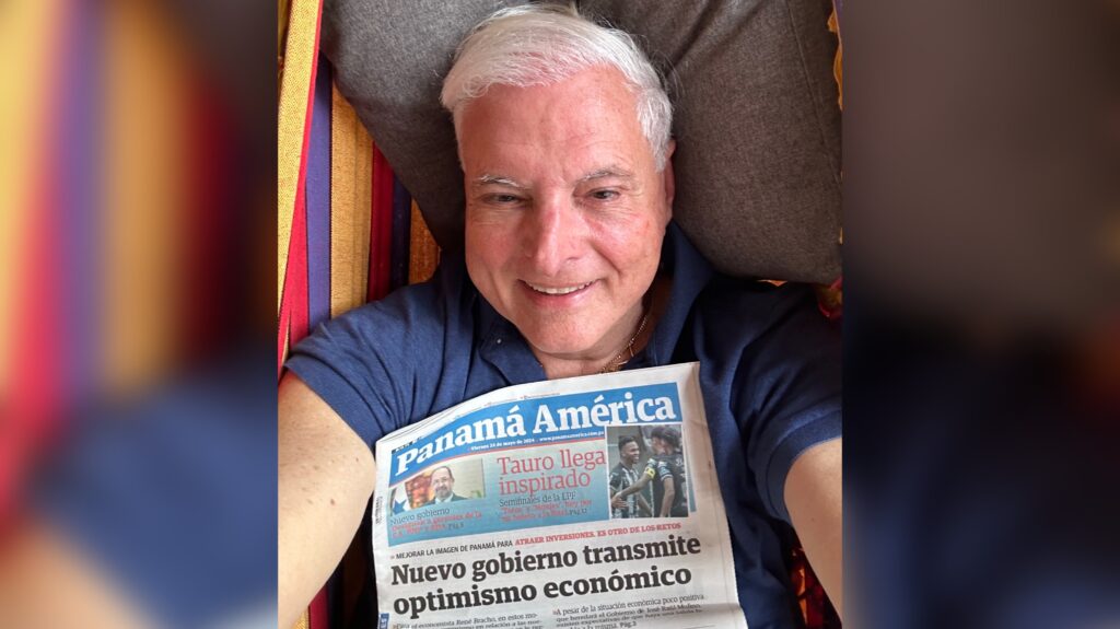 Martinelli se siente «realizado» desde una hamaca en la embajada de Nicaragua en Panamá