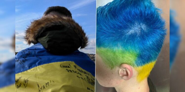 Multan en Rusia a moscovita por pintarse el pelo con los colores de Ucrania