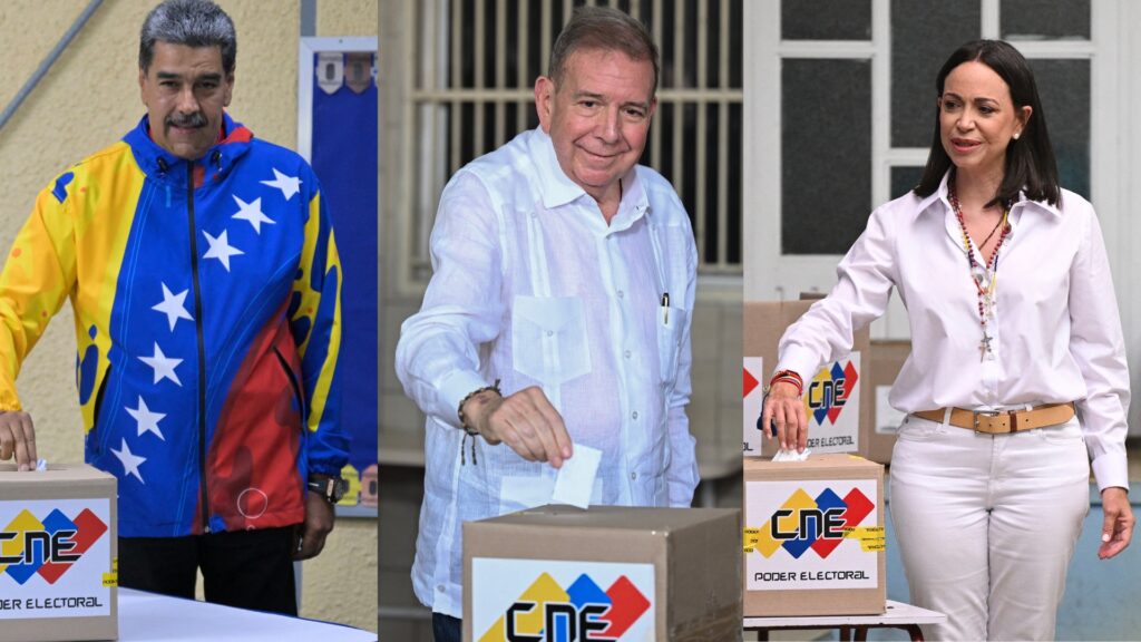 Galería: Los tres principales líderes de Venezuela ejercen su voto en las elecciones de este 28 de julio de 2024