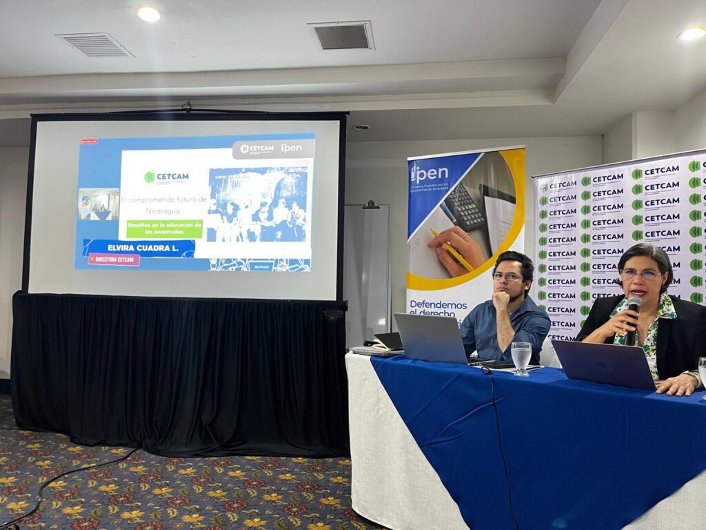 CETCAM revela retos que enfrentan las juventudes al buscar acceso a la educación en Nicaragua