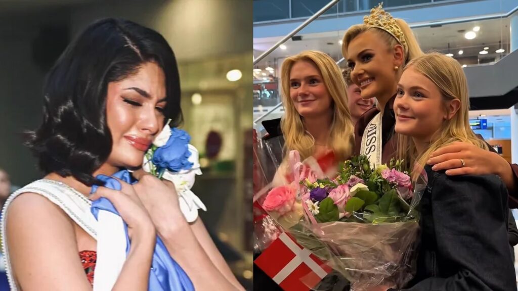 Miss Universo 2024 llega a su país, Dinamarca, sueño que Sheynnis Palacios no pudo cumplir en Nicaragua