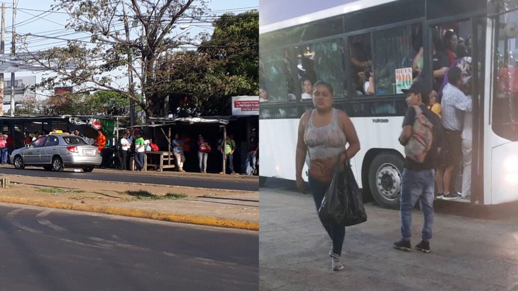 Nicaragüenses se quedan sin buses por las «marchas por la paz» organizadas por la dictadura