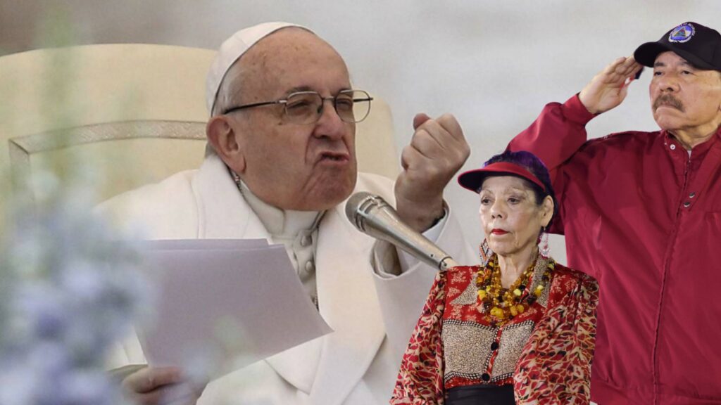Ortega y Murillo despiden con cinismo al Papa Francisco tras años de insultos, persecución y destierros contra la Iglesia