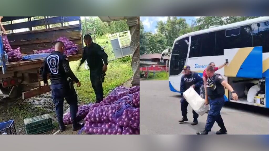 Policía de Costa Rica decomisa 12 toneladas de cebolla y 40 kilos de queso contrabandeados desde Nicaragua