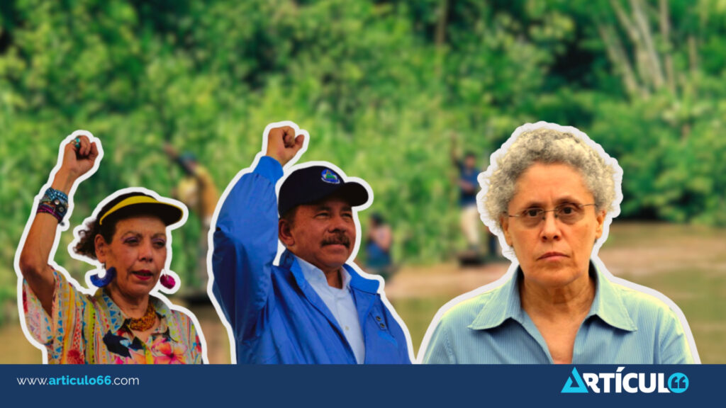 Ortega y Murillo usan Ley de Territorio Fronterizo para aplicar «una confiscación lisa y llana», dice Dora María Téllez 