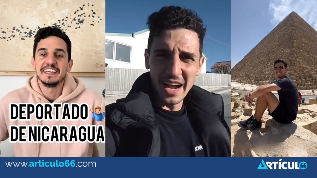 Tiktoker argentino denuncia deportación de Nicaragua: «Me dijeron que mi visita no era grata en el país»