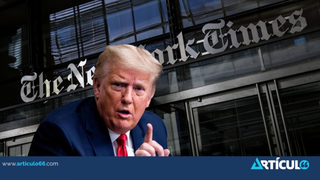Trump demanda por 15.000 millones de dólares al New York Times por difamación