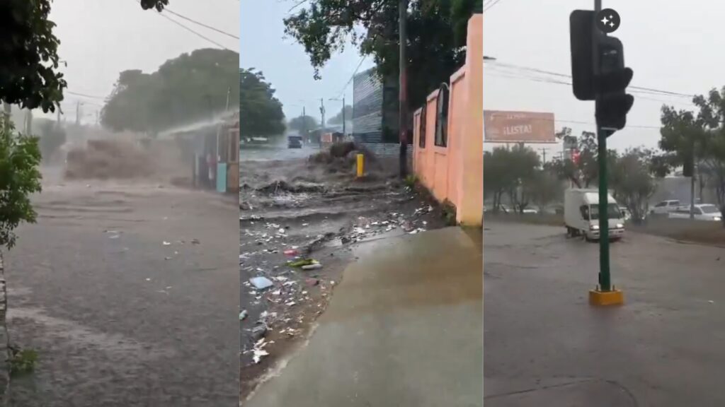 Lluvias en Managua dejan calles y avenidas intransitables