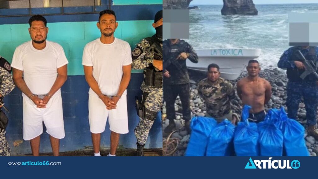 Ratifican prisión a nicaragüense y guatemalteco que fueron capturados con 150 kilos de cocaína en El Salvador